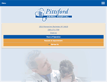 Tablet Screenshot of pittsfordvet.com